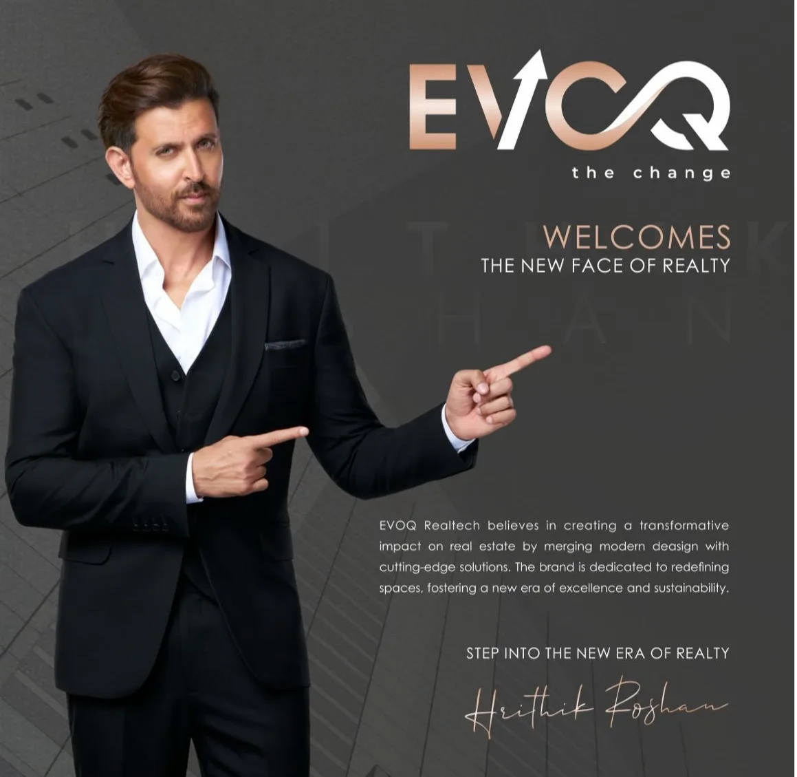Hrithik Roshan, brand ambassador for Evoq Realtech