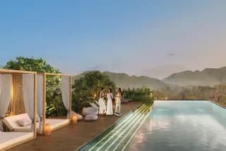 Rooftop swimming pool at Evoq Antalia